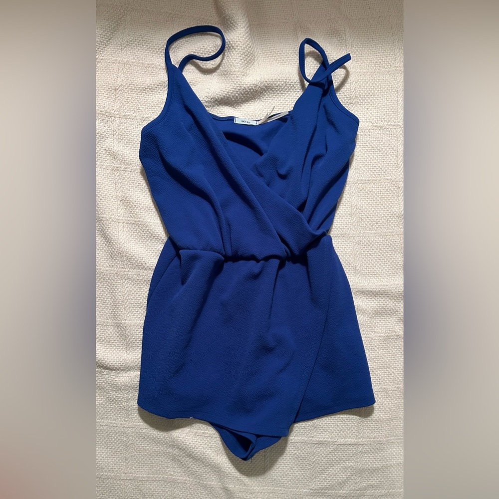 ROYAL BLUE URBAN OUTFITTERS ROMPER